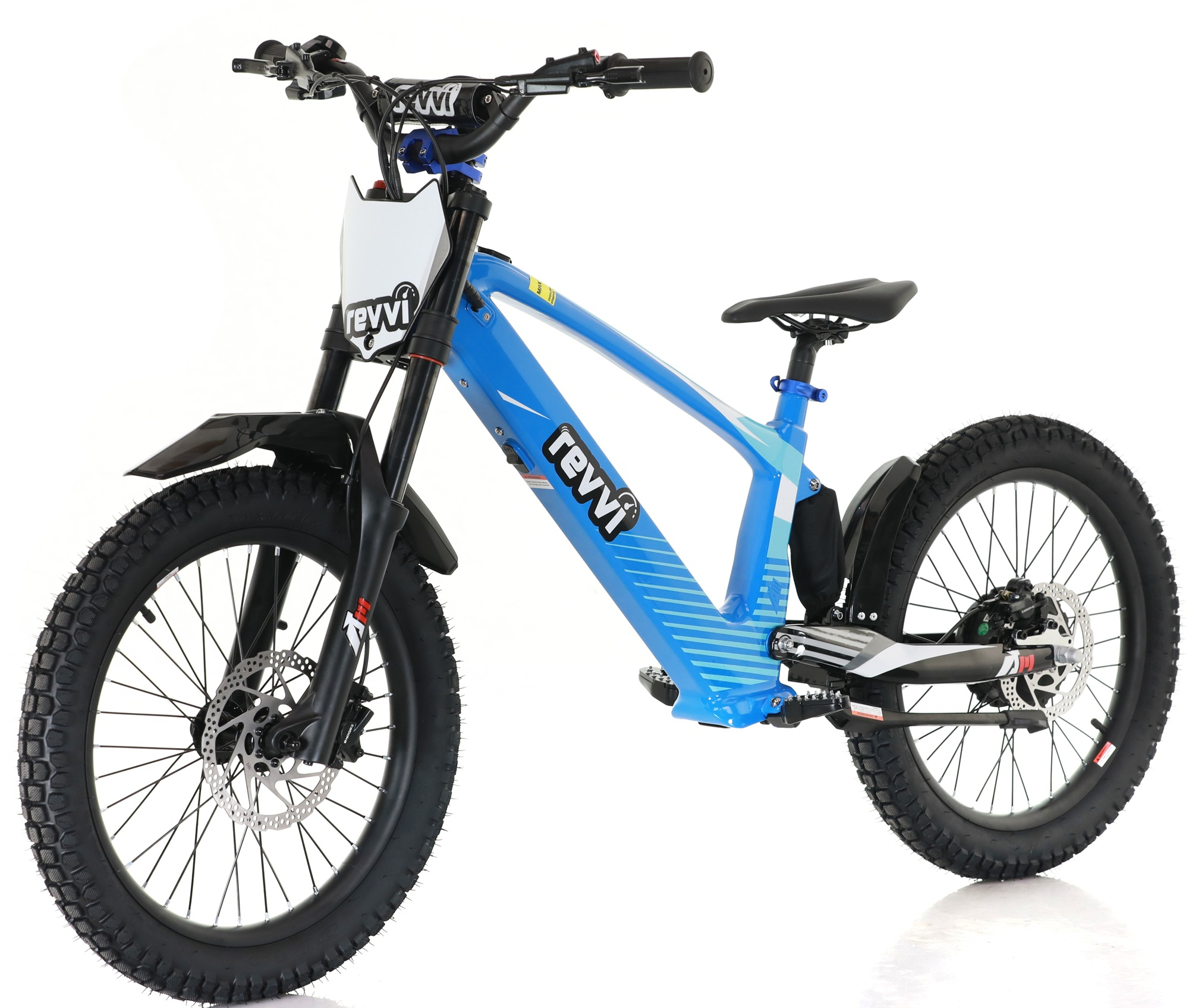 Kids 800w 36v Electric Balance Bike - Revvi 20" - Blue