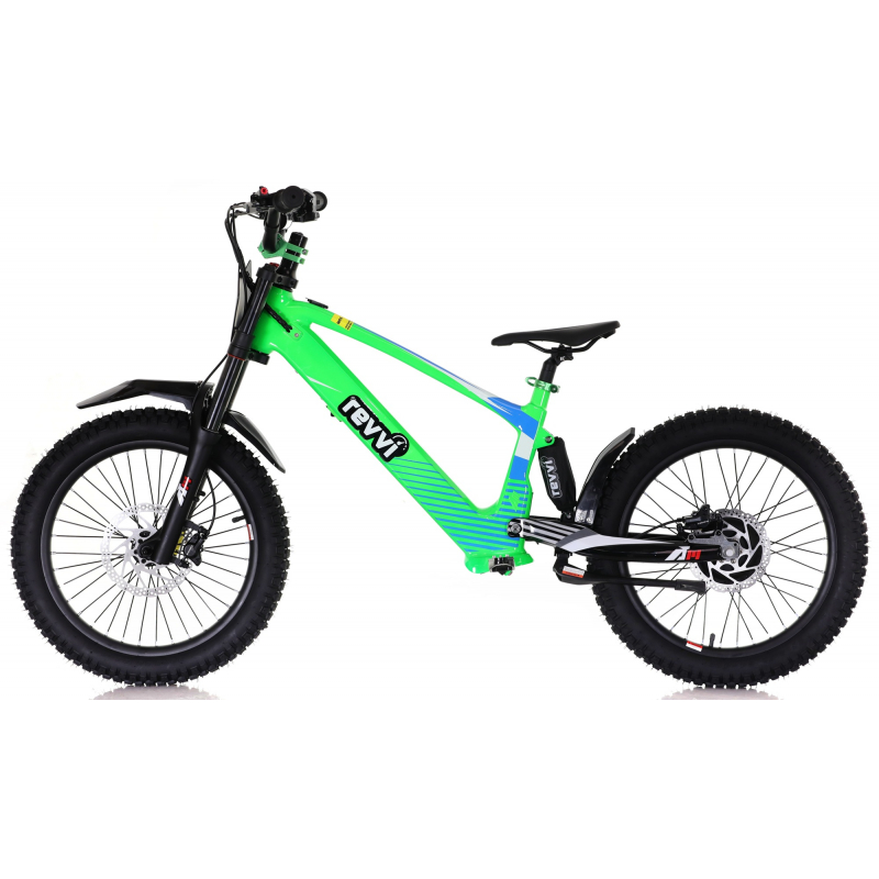 Kids 800w 36v Electric Balance Bike - Revvi 20" - Green