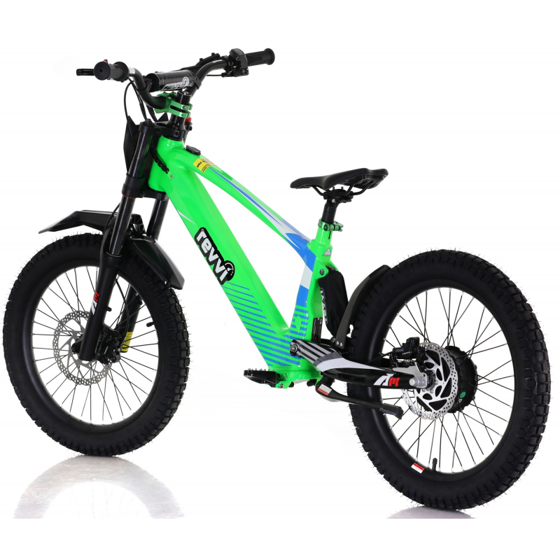 Kids 800w 36v Electric Balance Bike - Revvi 20" - Green