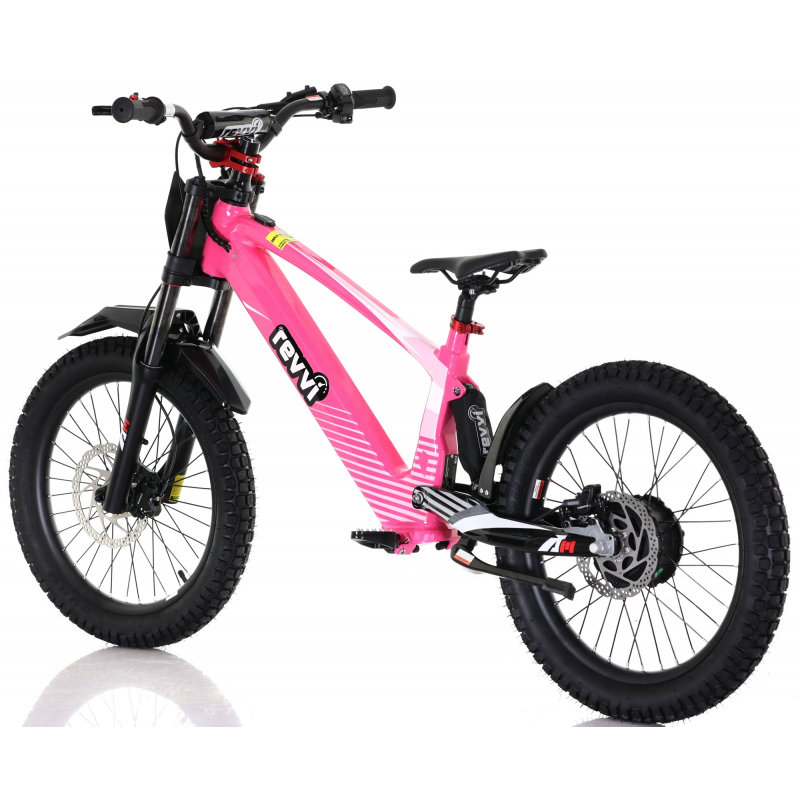 Kids 800w 36v Electric Balance Bike - Revvi 20" - Pink