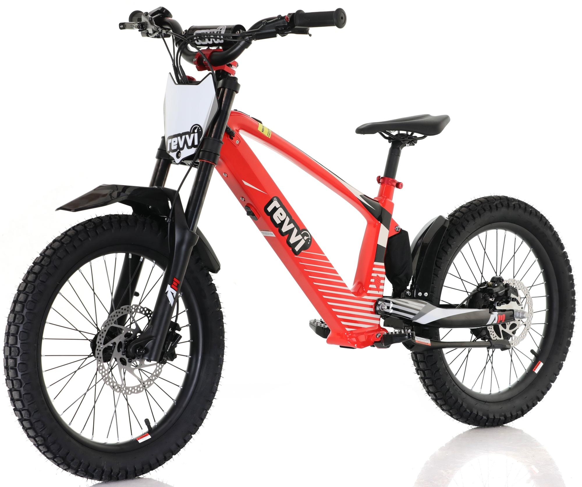 Kids 800w 36v Electric Balance Bike - Revvi 20" - Red