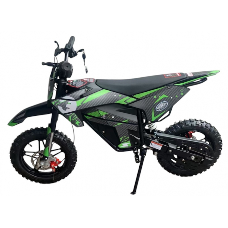 Kids 800w 36v Electric Dirt Bike 10/10 - Green