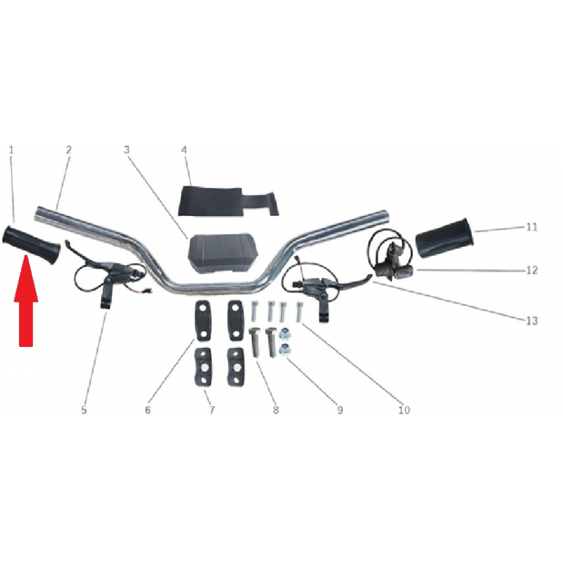 Left Grip - Storm 800w Dirt Bike