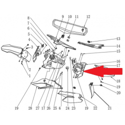 Lower Mudguard - RFN Thunder Pro 110cc Dirt Bike