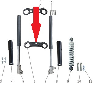 Lower Plate - Storm 800w Dirt Bike