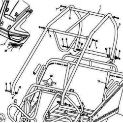 M8 R-WASHER (Brush Bar Curved Spacer)