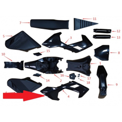 main plastic body,right - 1200w & 2000w Electric Dirt Bike