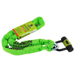 Mammoth 10mm x 1.5M Square Chain and D-Lock