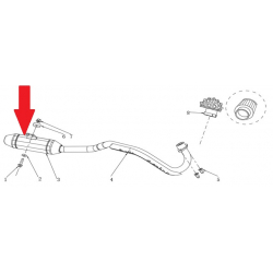 Muffler - RFN Thunder Pro 110cc Dirt Bike