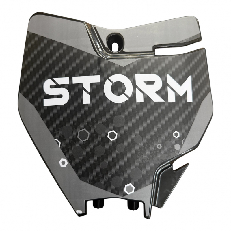 Number Plate (Black) - Storm 800w Dirt Bike