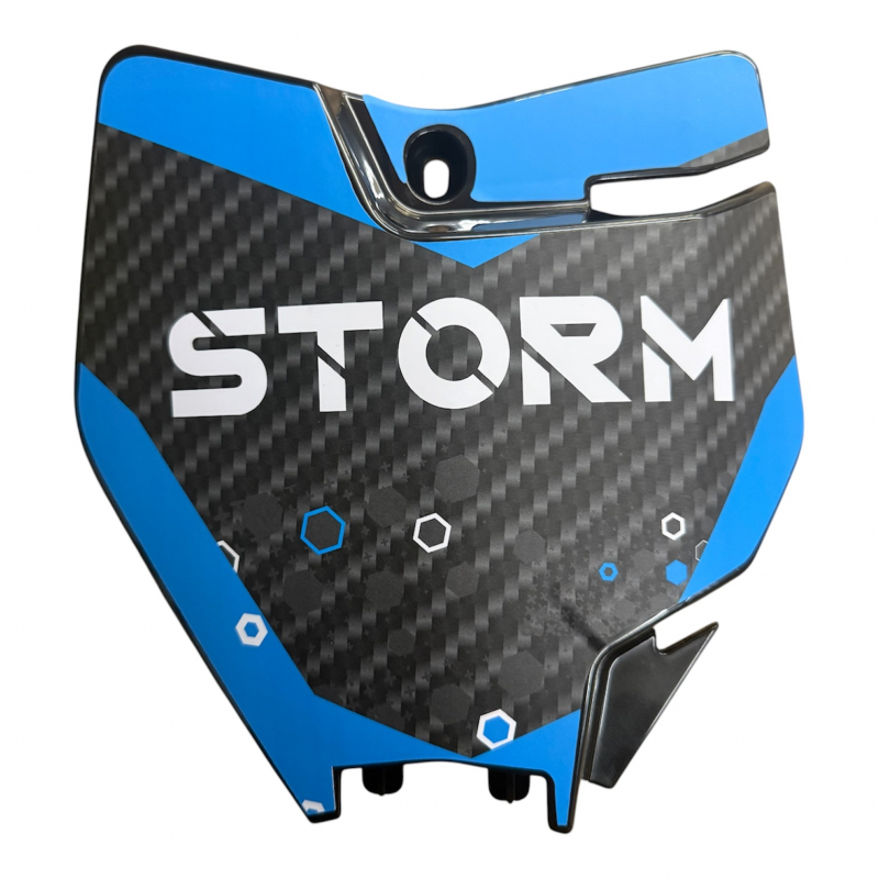 Number Plate (Blue) - Storm 800w Dirt Bike