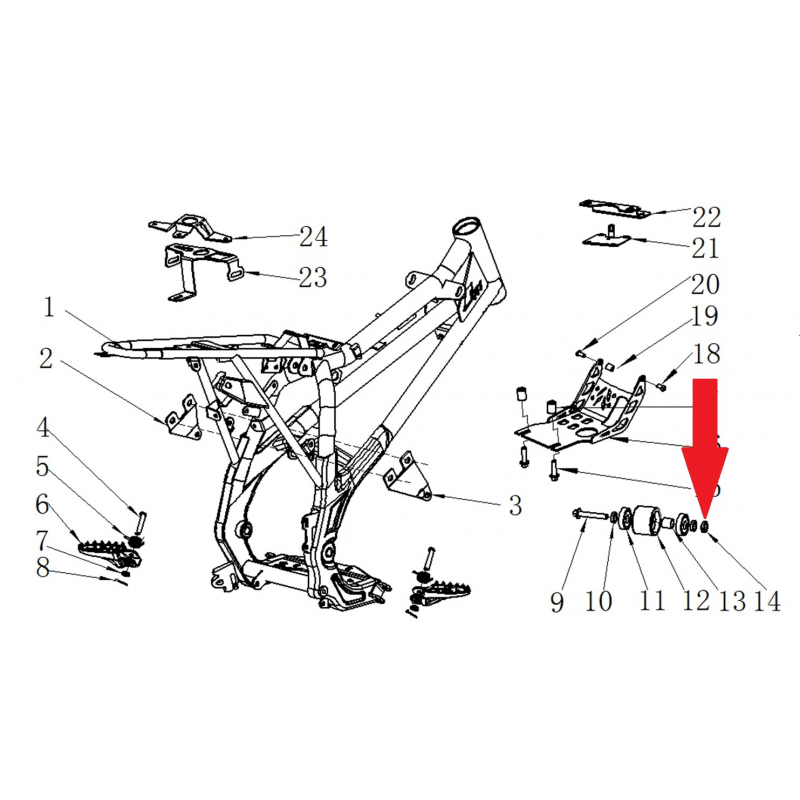 Nut - RFN 125cc / 140cc Thunder Dirt Bike