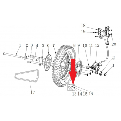 Nut- RFN 125cc / 140cc Thunder Dirt Bike
