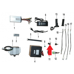 On/Off Switch Cover - 1200W Electric Dirt Bike