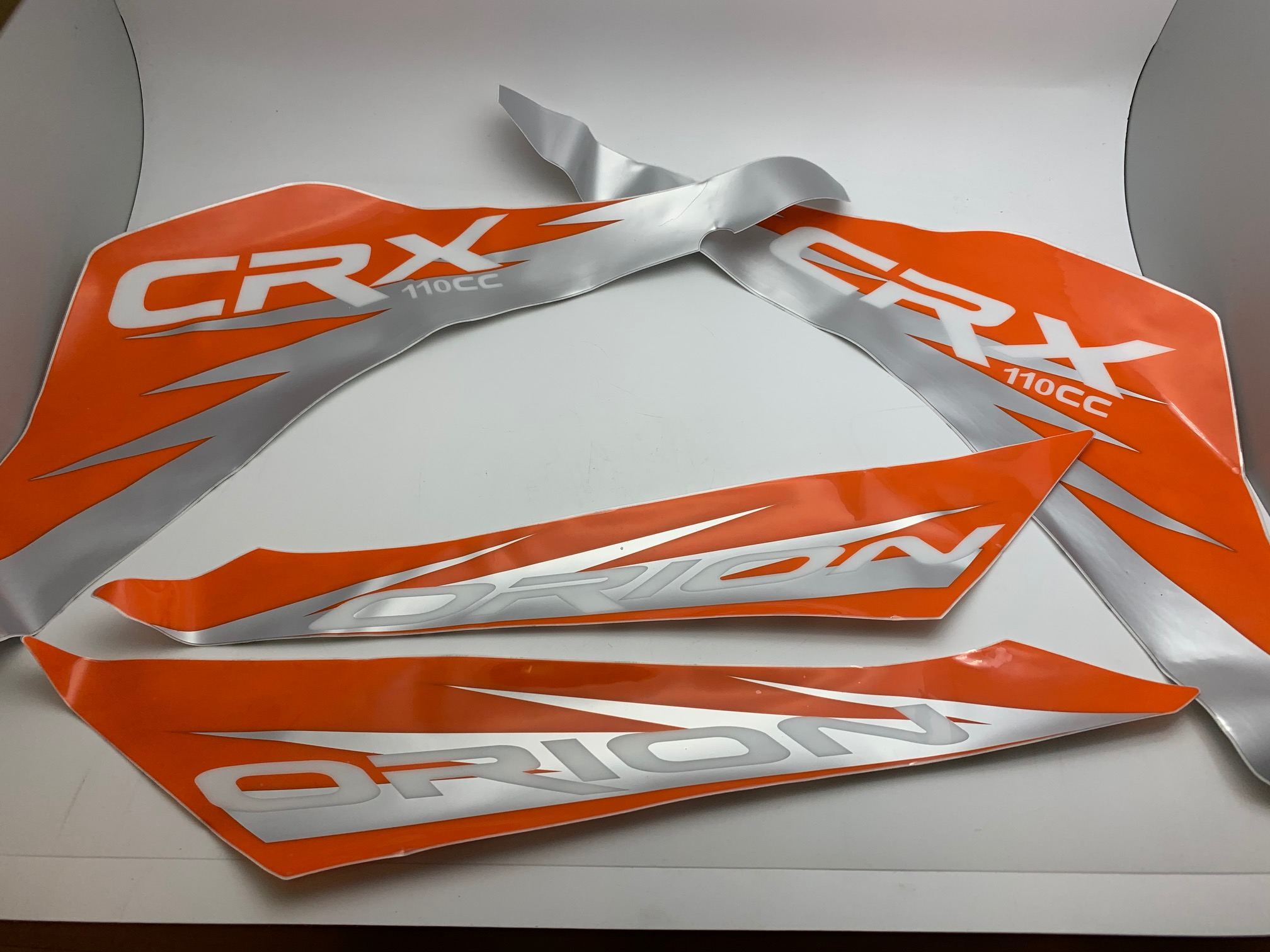 Orion 110cc Quad Stickers Graphics - Orange