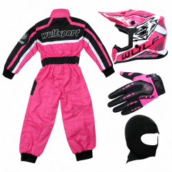 Pink Wulfsport Clothing & Helmet Discount Bundle Deal
