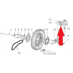 protect plate for the rear brake pump 