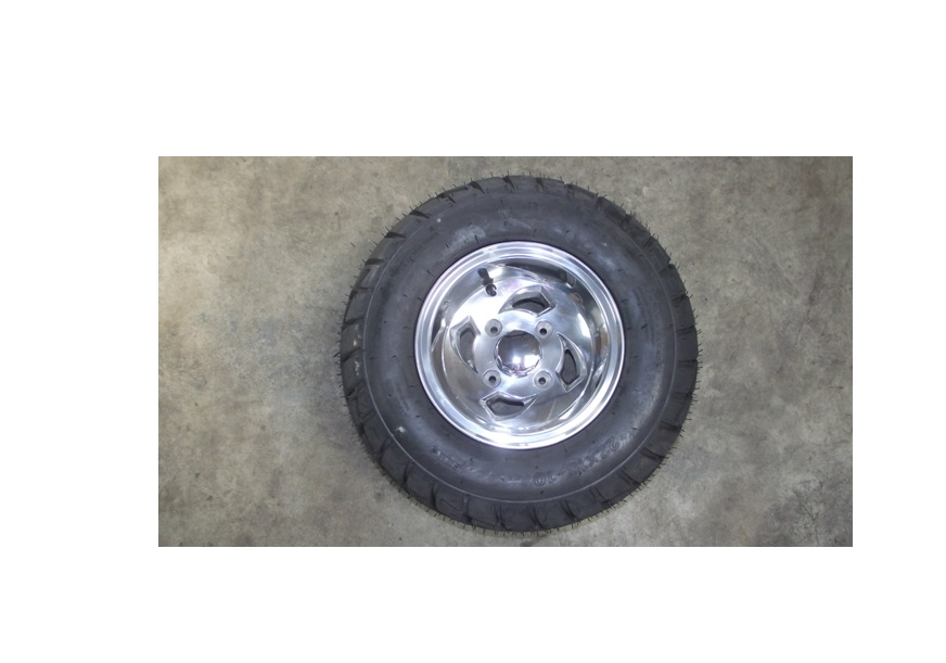 REAR ALLOY WHEEL RIM & ROAD TYRE