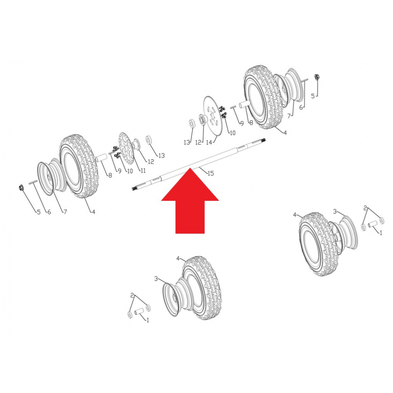 Rear Axle - Mud Monster