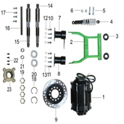 Rear Axle locking Nut