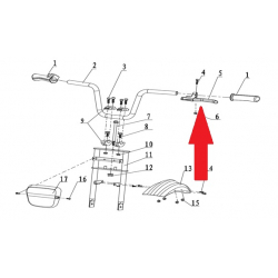 Rear Brake Lever - 250w Monkey Bike