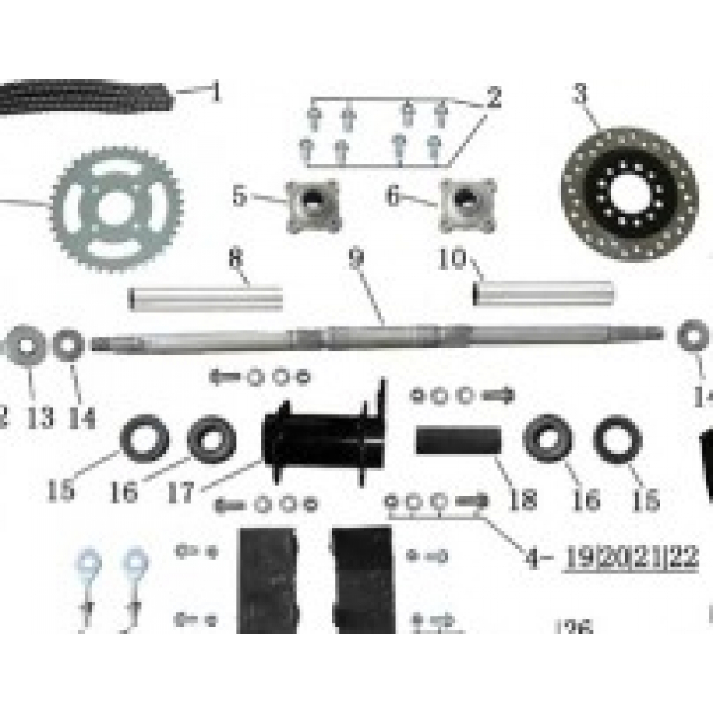 Rear Disc & Sprocket Carrier (NEW TYPE)