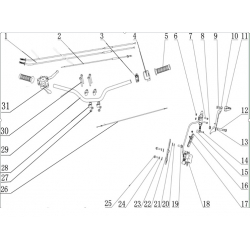 Rear Hydraulic Brake Assembly - Sniper Pro 120cc