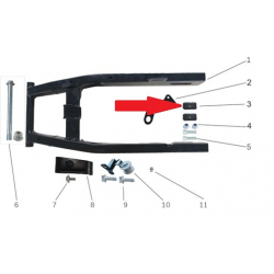 Rear Jack Plate - Storm 800w Dirt Bike