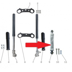 Rear Shock Absorber - Storm 800w Dirt Bike