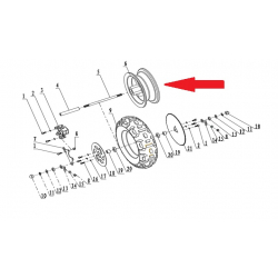 Rear Wheel Rim - 250w Monkey Bike