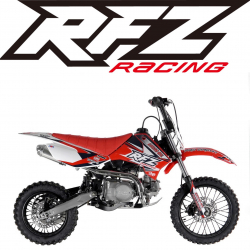 Red 125cc RFZ Racing™ Manual Pit Bike 