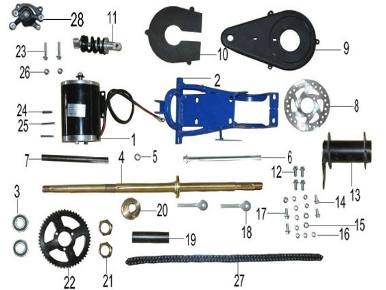 Renegade Rear Swing Arm