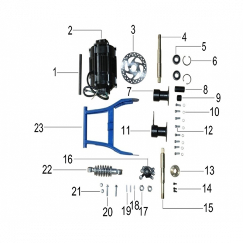 Renegade 1100w Rear Axle Shaft