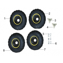 Rear Wheel Bolt - Renegade 1200w Quad