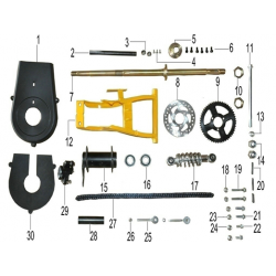 Renegade 50cc Main Chain Cover