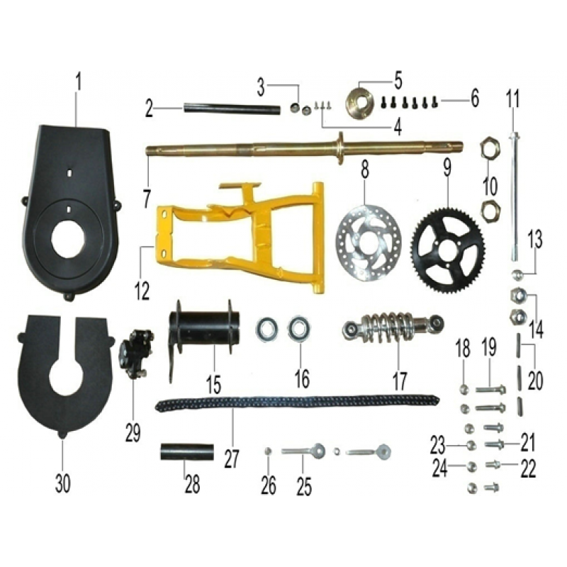 Renegade 50cc Main Chain Cover