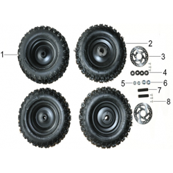 Front Tyre 14 x 4.10 - 6 - Renegade 1100w Quad