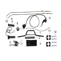 Handlebar Clamp (Pair) - 1200w Renegade Quad