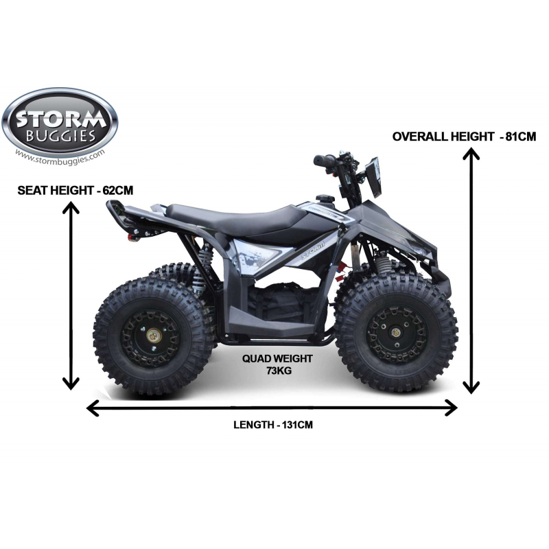 Renegade Ranger 1200w 48v 20Ah Electric Kids Quad Bike - Pink