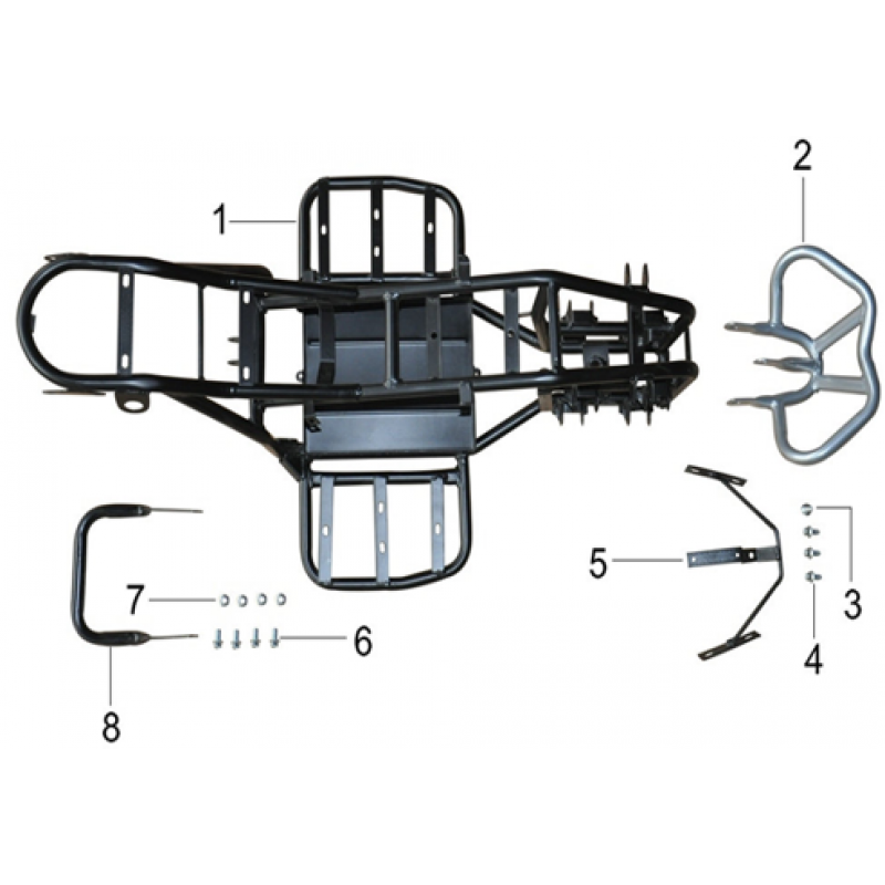 Rear Tail Rack - Renegade Quads