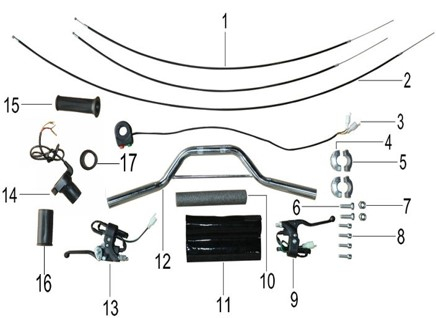 Handle Bar Down Clamp Fixing Bolt