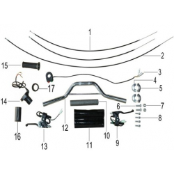 Renegade 49cc Left Brake Lever Unit