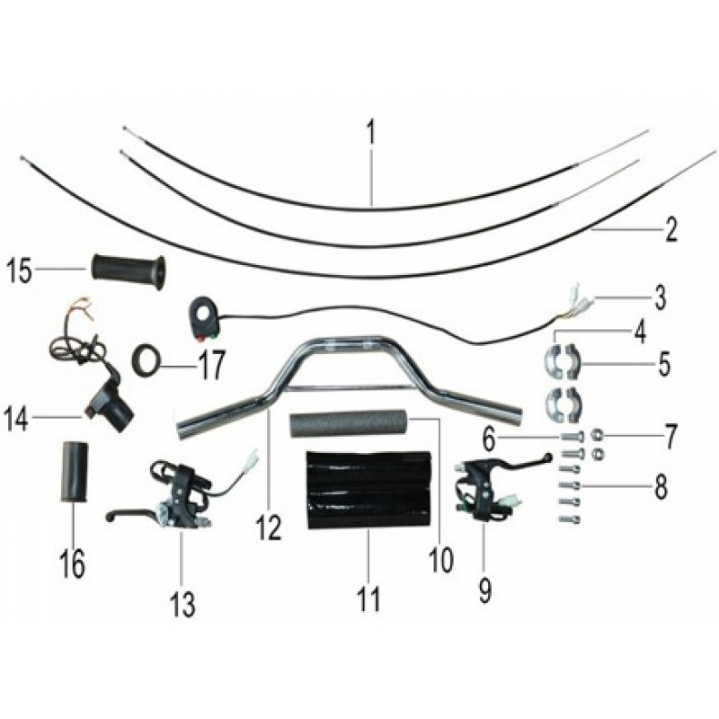 Handle Bar Down Clamp Fixing Bolt