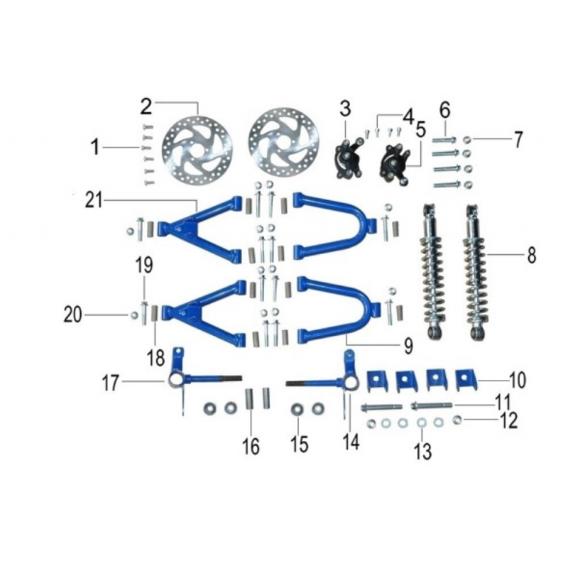 Renegade Upper Swing Arm - Blue