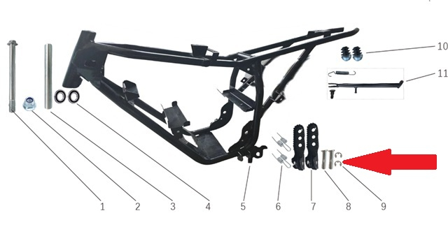 Retaining Ring Set (2pcs) - Storm 800w Dirt Bike