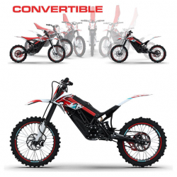 RFN Rally Pro MX 12.5kw Electric Off Road Dirt Bike - Red / White