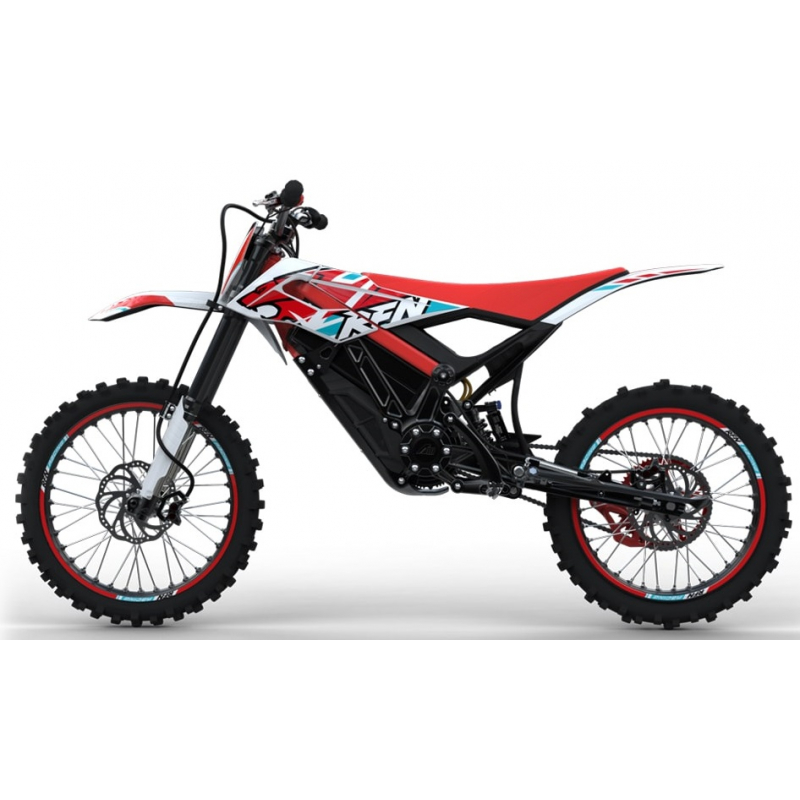 RFN Rally Pro MX 12.5kw Electric Off Road Dirt Bike - Red / White