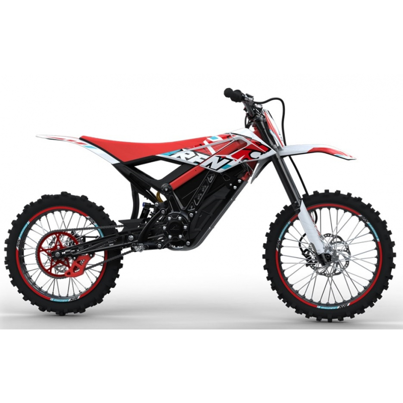 RFN Rally Pro MX 12.5kw Electric Off Road Dirt Bike - Red / White