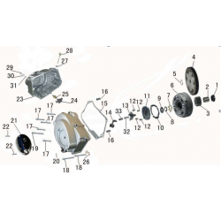 Right Crankcase Cover Gasket - Sniper Pro 120cc