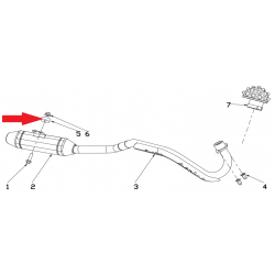 Rubber Exhaust Spacer - RFN 70cc / 110cc Thunder Dirt Bike